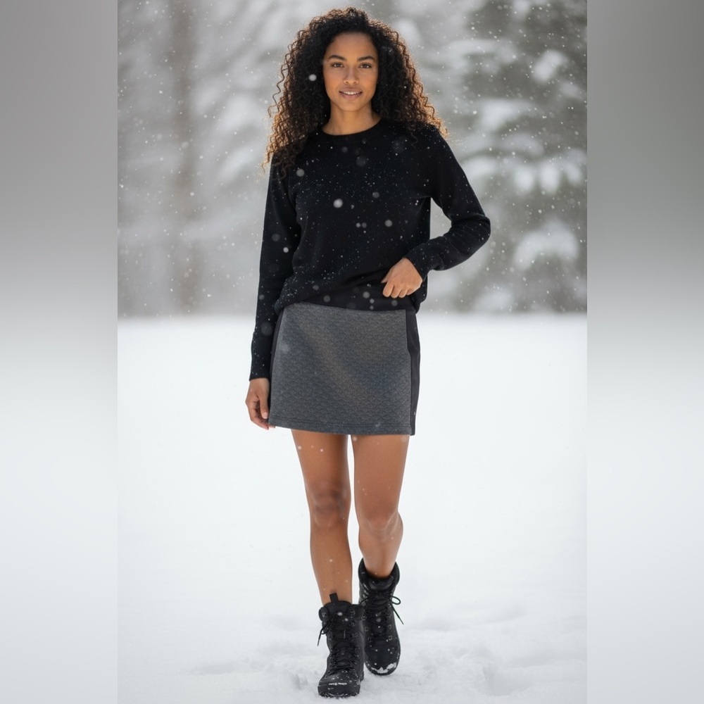 Smartwool Diamond Peak Quilted Skirt. Merino Wool Polyester Blend. Size Large.